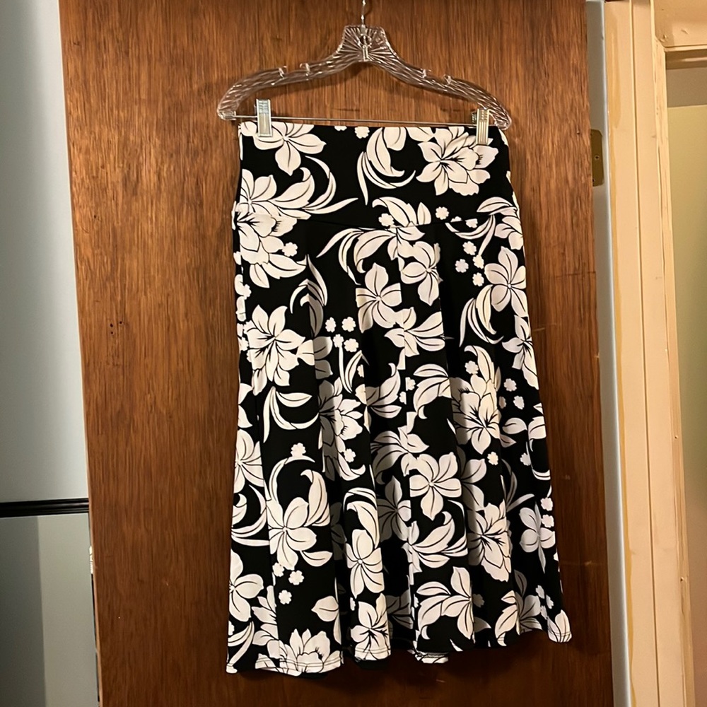 Ashley Blue mid calf length skirt